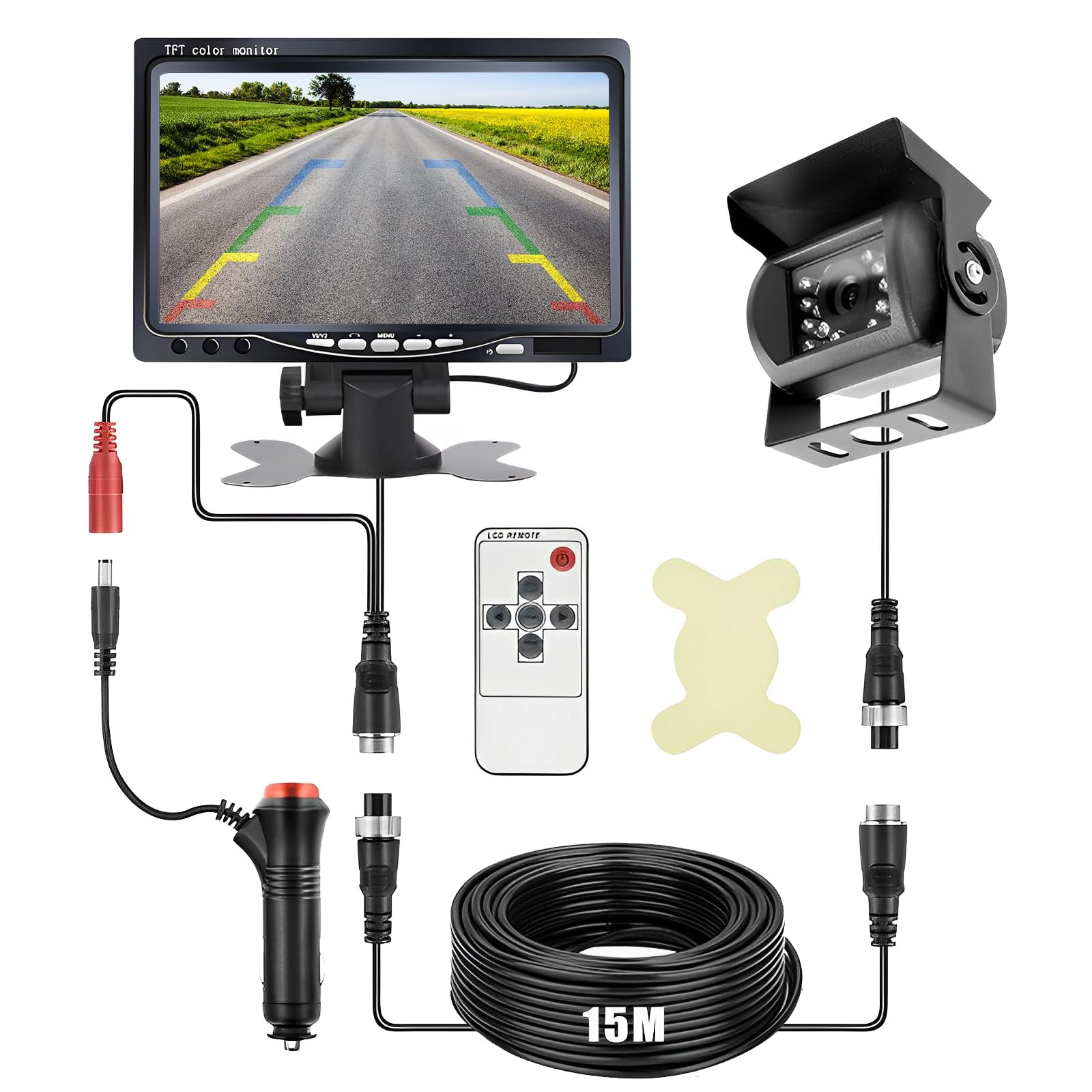 CISSIYOG Rear Camera Kit - Night vision Wired 800 x 480 pixels