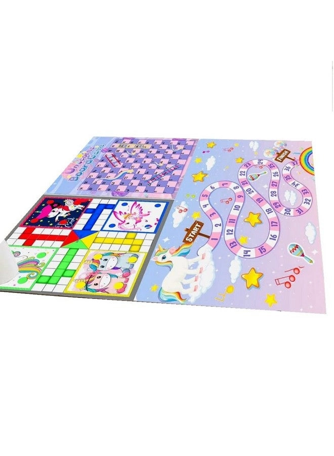 Jumbo 3 in 1 Ludo Snake & Ladder Play Mat - English