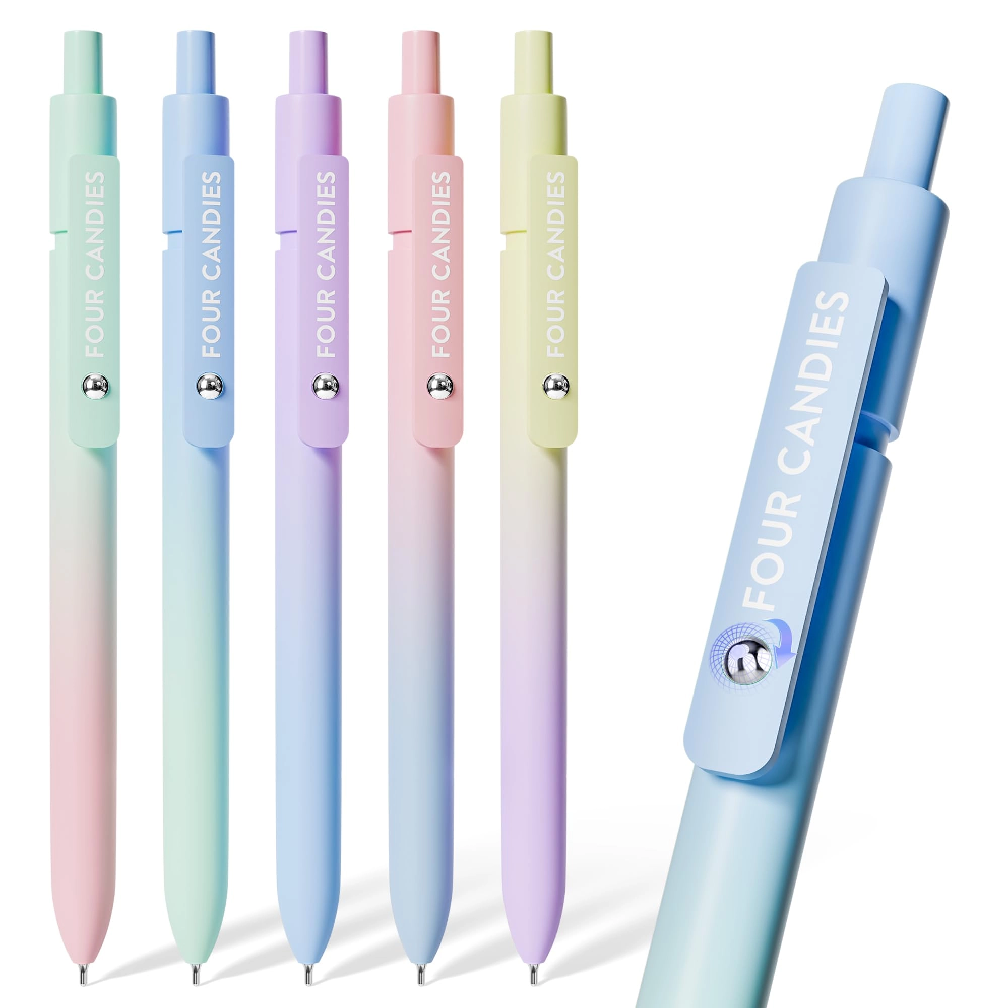 four candies Gel Pens - 5 Pcs 0.7mm