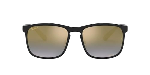 RB4264 - 58 millimeter Matte Black/Polarized Blue Mirror