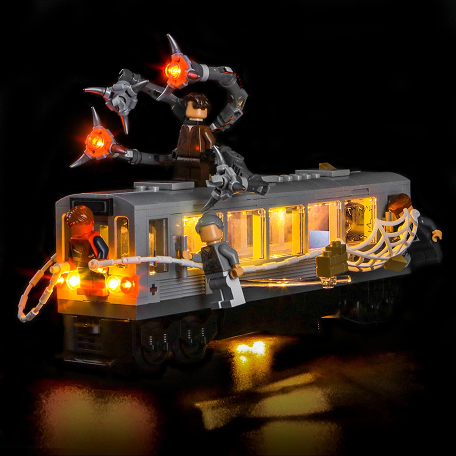 LocoLee Light kit Compatible with Lego 76321 - Spider Man vs Doc Ock Subway Train Scene Lego