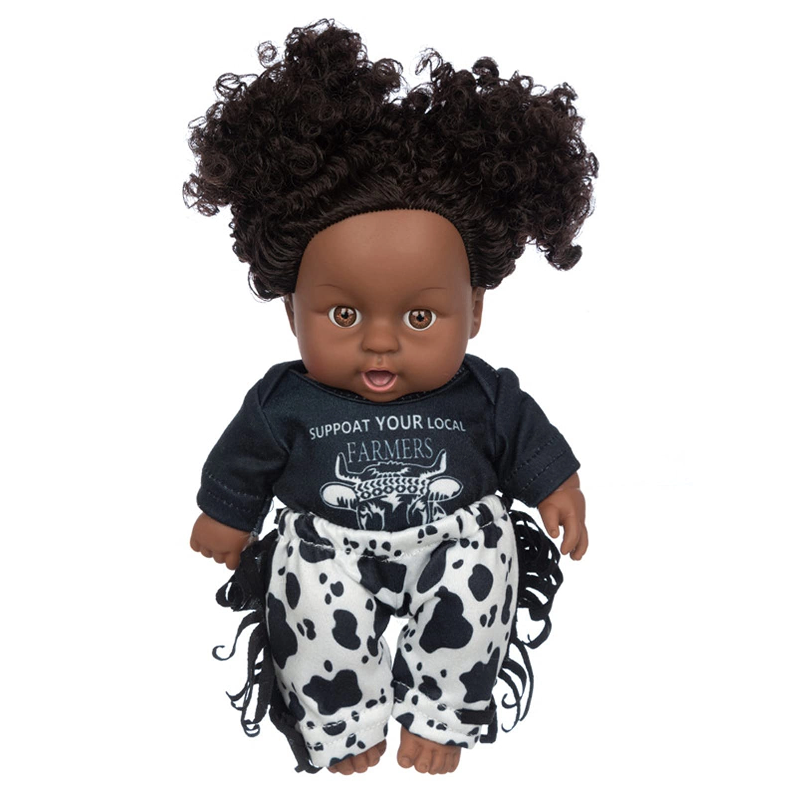 QUAEDING Reborn Baby Doll - 25cm Vinyl Black