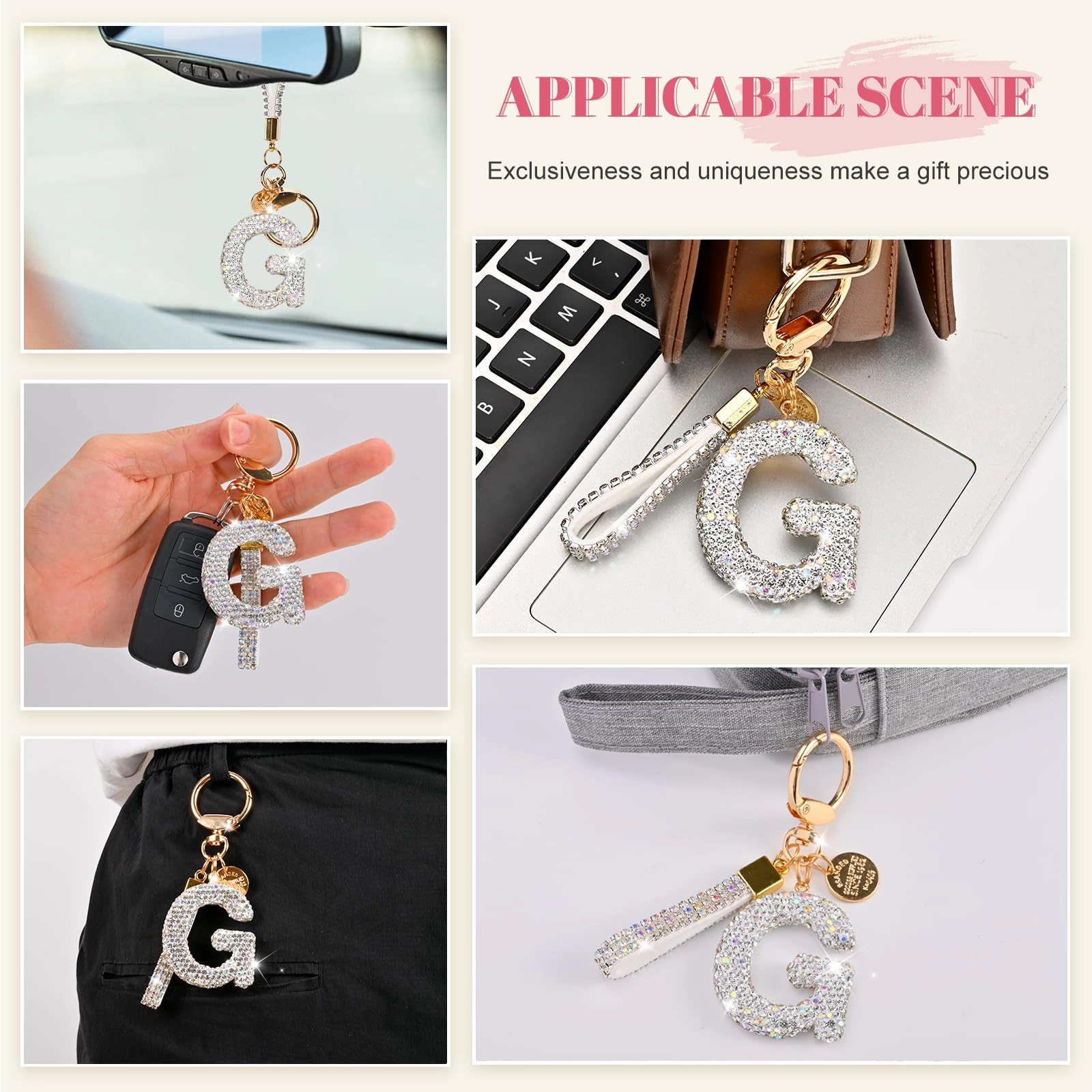 Initial Letter Keychain