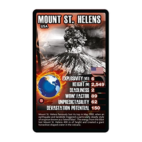 Volcanoes Card Game - 0 - 4 years 30 pieces