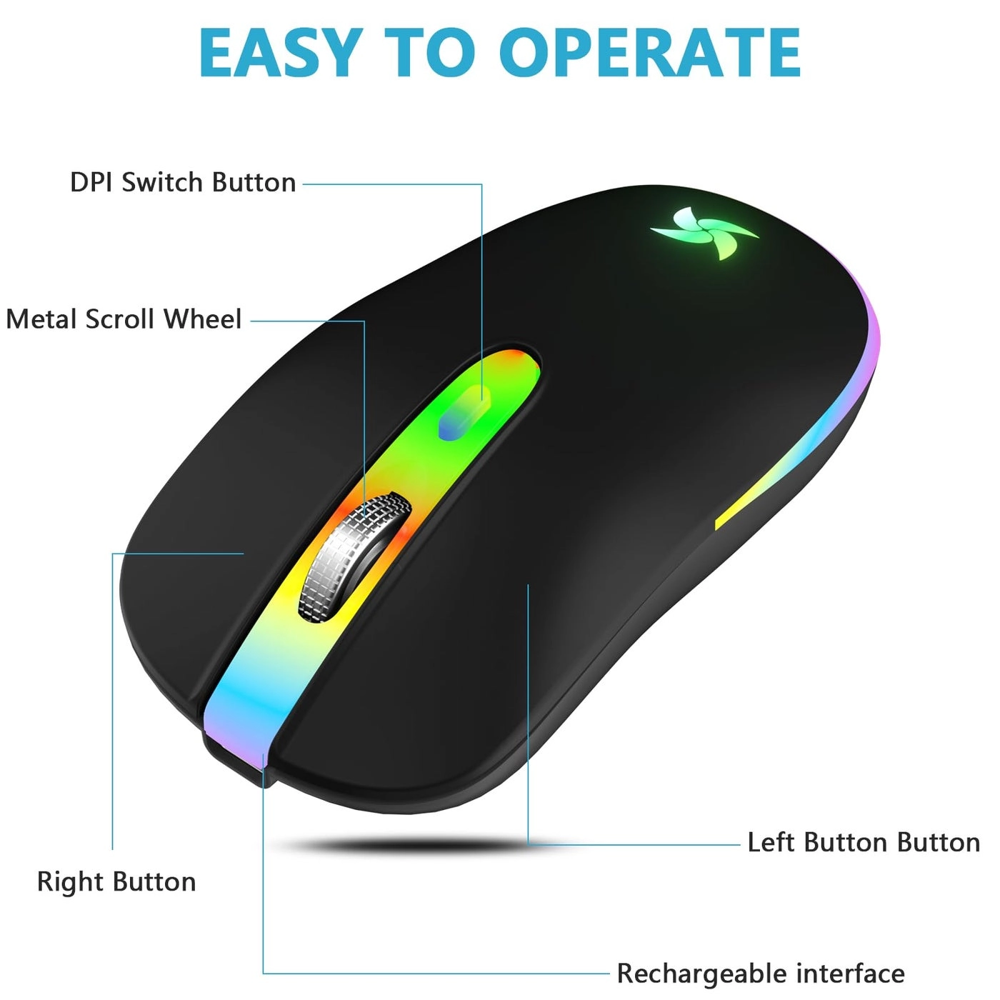 Rechargeable Wireless Mouse - Bluetooth