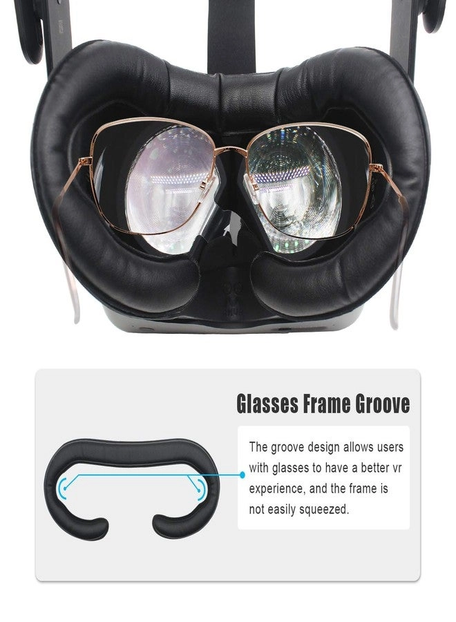 Facial Interface Bracket + PU Leather Foam Face Cover Pad + Anti-Leakage Nose Pad + Protective Lens Cover