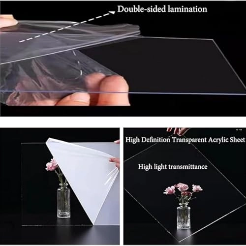 Acrylic Display Case - 26 x 22 x 32 cm Black Base Compatible with 21355