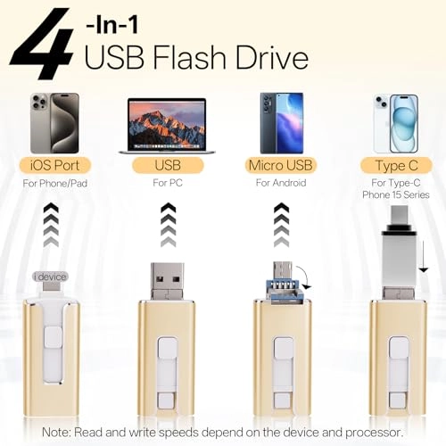 USB Stick - USB 3.0 Lightning Micro USB USB-C 256GB