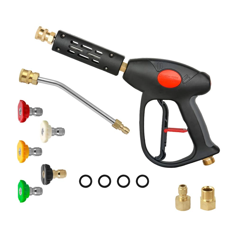 Sooprinse High Pressure Washer Gun - 4000 PSI 7 Inch Extension