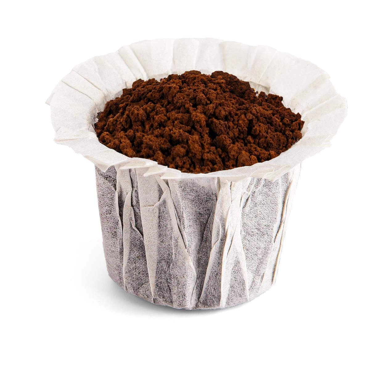 K Cup Disposable Paper Filters - Unbleached With Lid
