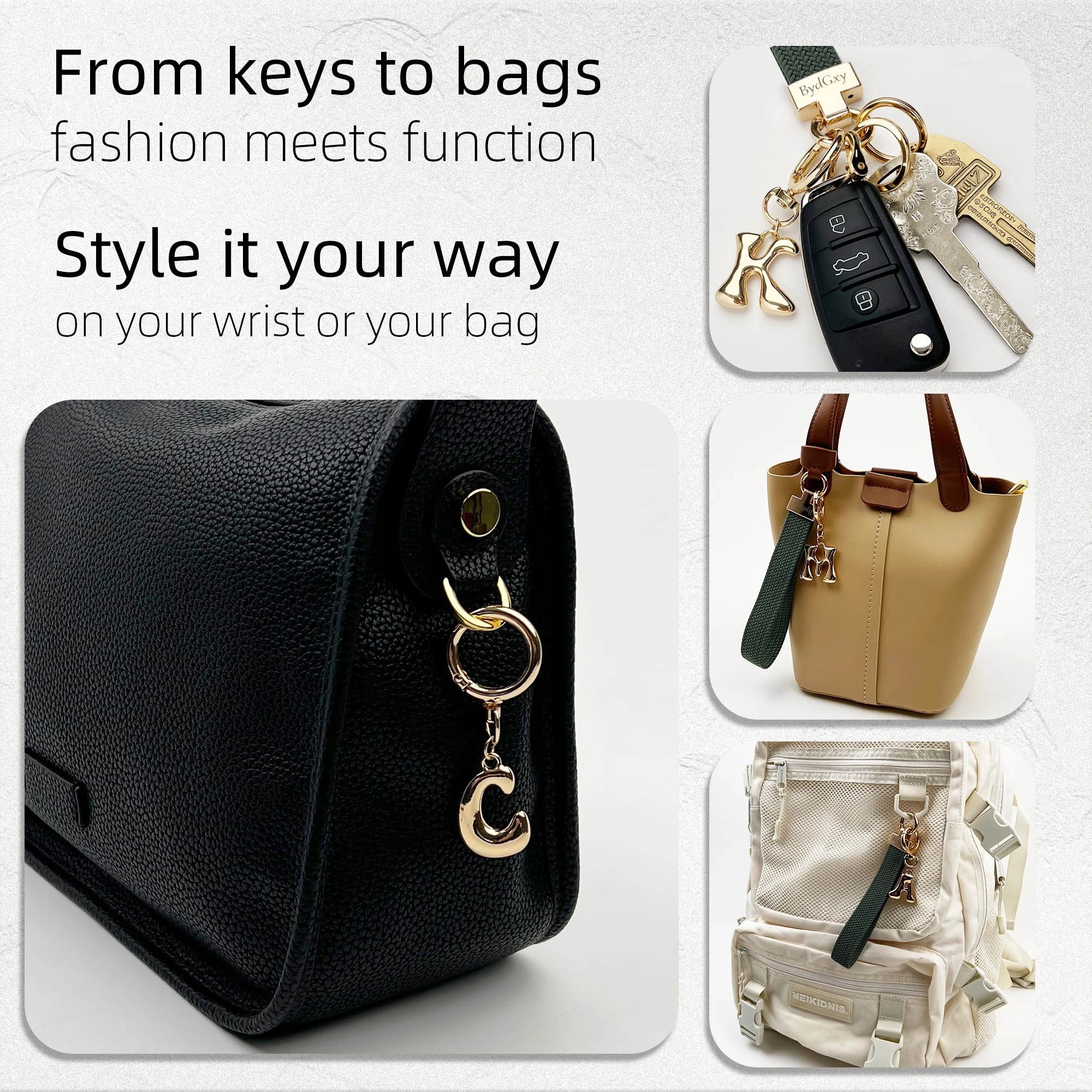 Initial Keychain - Letter
