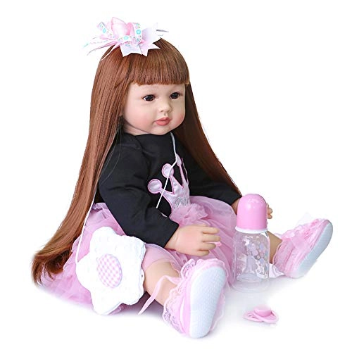 Reborn Baby Doll - 24 inch Silicone Vinyl & Cotton Body Weighted