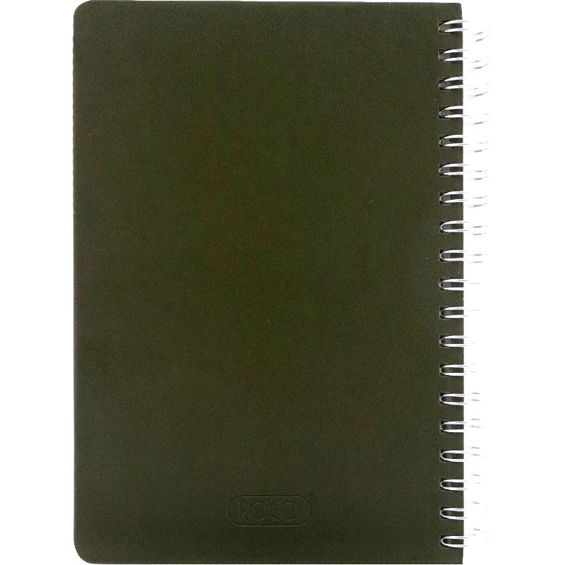 Notebook 19 X 26 cm Spiral - Grid 100 Sheets