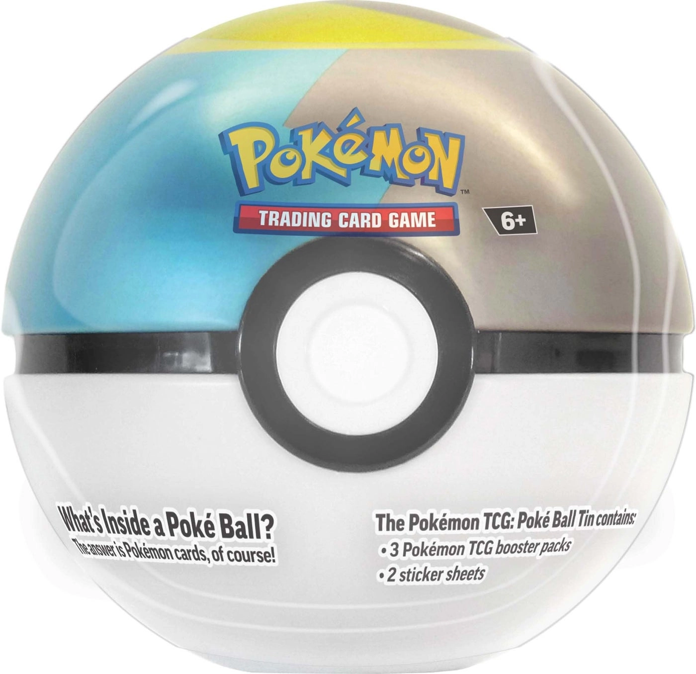 Poké Ball Tin - 1 Random Ball 3 Booster Packs Coin