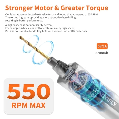 Mini Electric Drill Pen - 520mAh