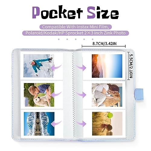 2x3" 108 Pockets Vegan Leather Photo Album