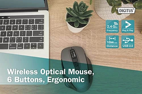 Ergonomic Optical Mouse 6D - Wireless