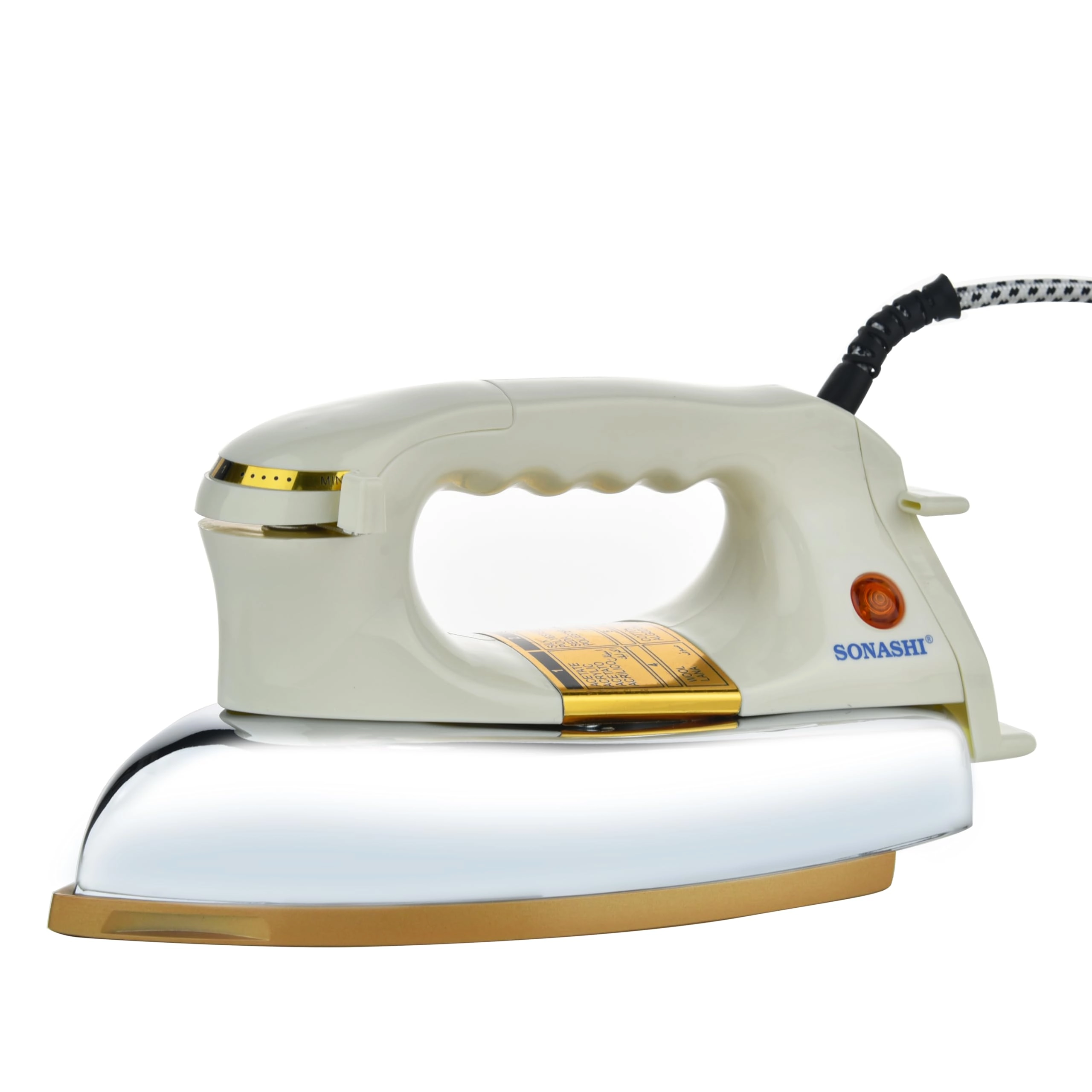SONASHI SHI-6020 - 1200W Golden Ceramic Coated Soleplate