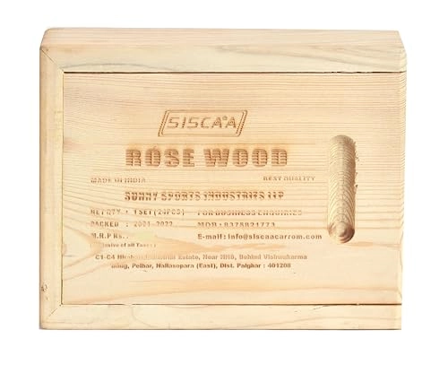 SISCAA Carrom Coin - 24 Coins Rosewood