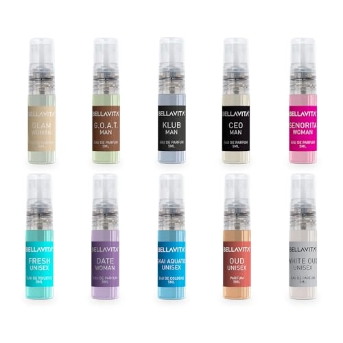 CEO Man - Eau De Parfum 5ml + IMPACT Man - Eau De Cologne 5ml + SKAI Aquatic - Eau De Cologne 5ml + FRESH - Eau De Toilette 5ml + HONEY OUD - Parfum 5ml + OUD - Parfum 5ml + WHITE Oud - Eau De Parfum 5ml + SENORITA - Eau De Parfum 5ml + DATE Woman - Eau De Parfum 5ml + CEO Woman - Eau De Parfum 5ml