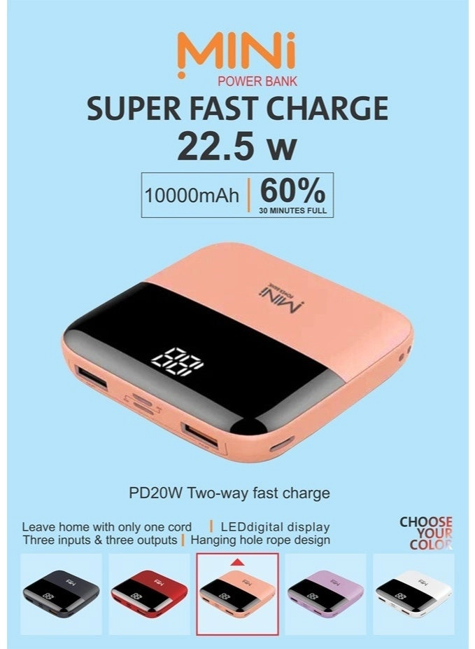 Portable power Bank - 10000MAH 22.5W
