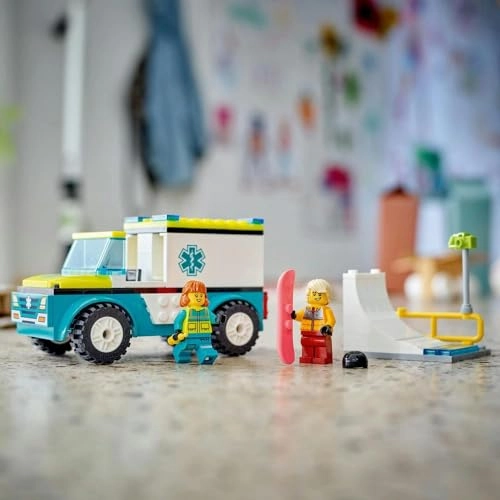 LEGO City Emergency Ambulance and Snowboarder (60403)