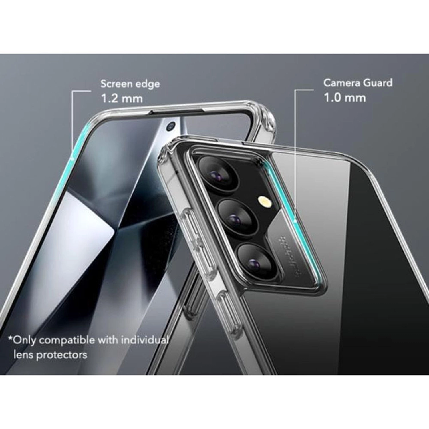 Metal Kickstand Case Clear Case for Galaxy S24