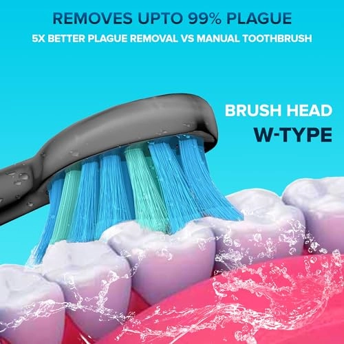 White - Ultra Sonic 40000 strokes/min 5 brushing modes 4 Brush Heads