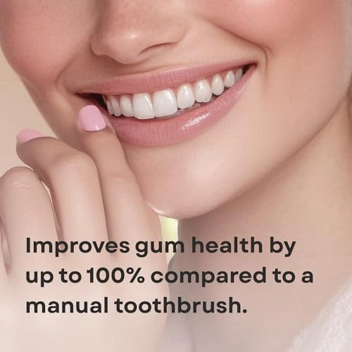 Electric Toothbrush - 6 Cleaning Modes White Rechargeable + Flosser