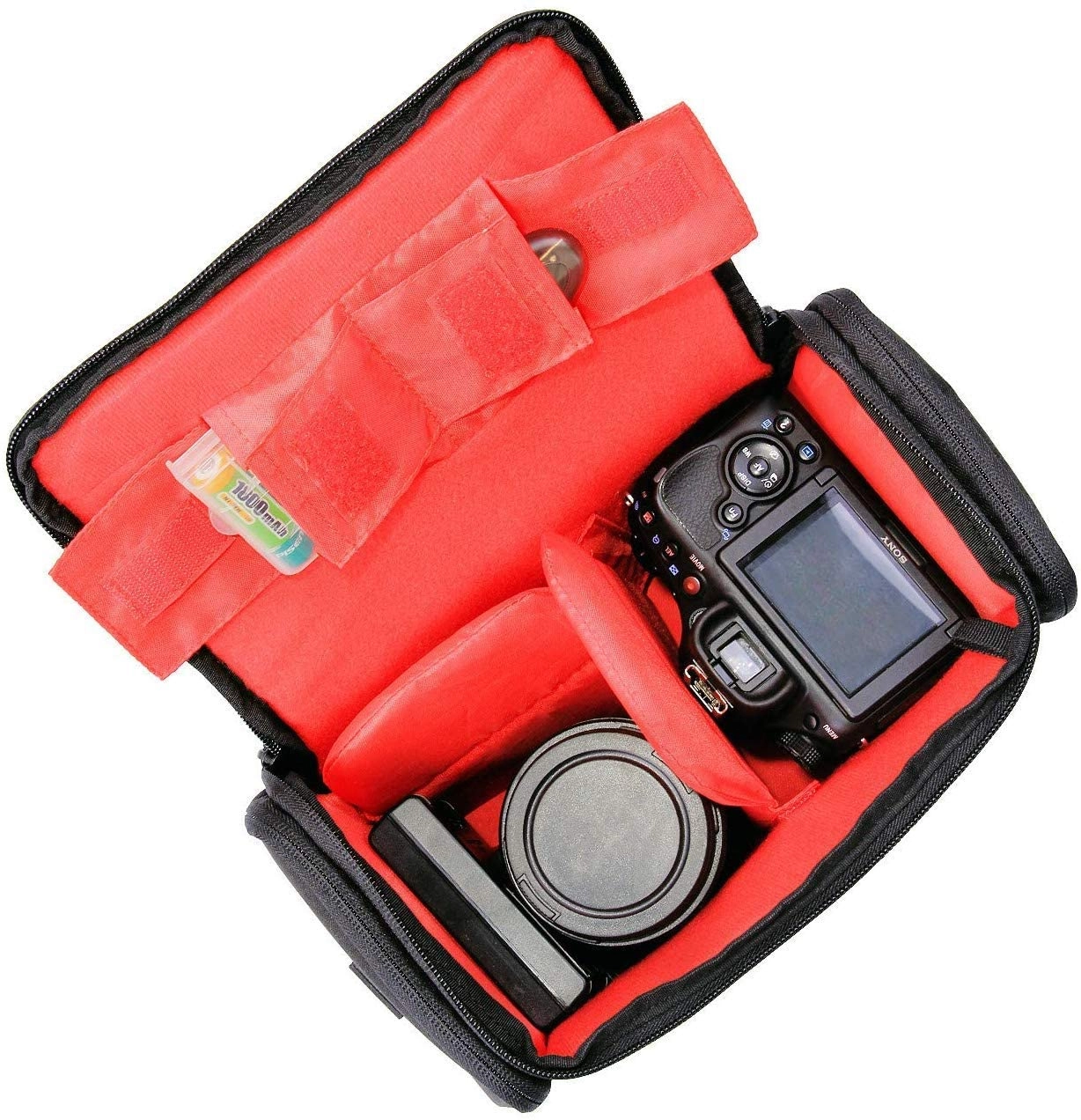 Coopic Large Waterproof Anti-Shock Camera Case Bag - Compatible For Canon Sx540 Sx530 Sx60 Sx420 Hs M5,Nikon L340 B500 B700 L330 L840 P610,Panasonic Fz80 Gx85,Sony A6000 Digital Camera Large