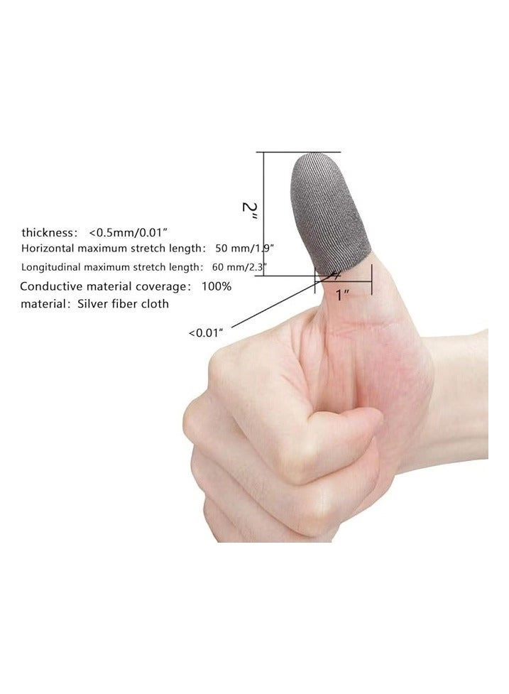 GAME08852 - Ultra-Thin 0.5mm Anti-Sweat Finger Sleeve for iPhone/iPad/Android