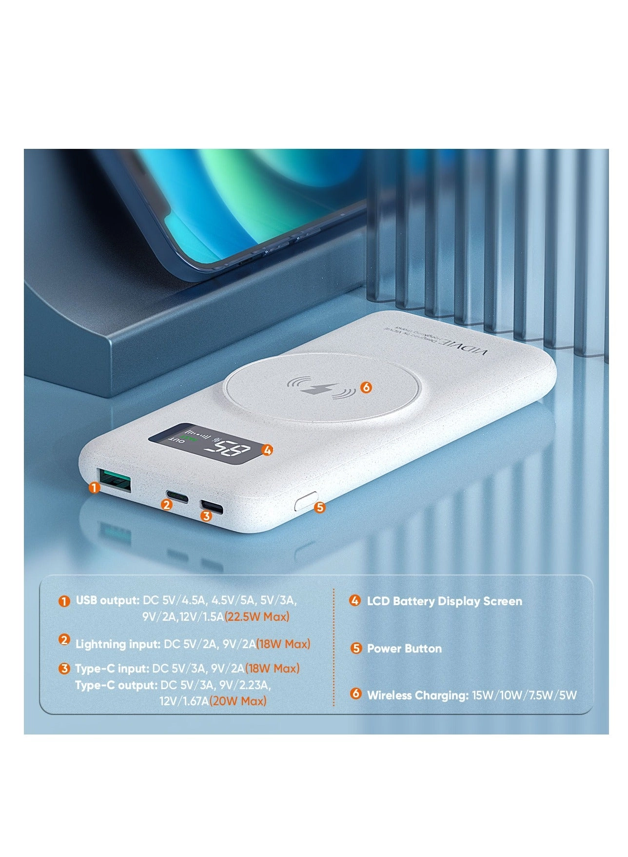 Magnetic Power Bank - 10000mAH