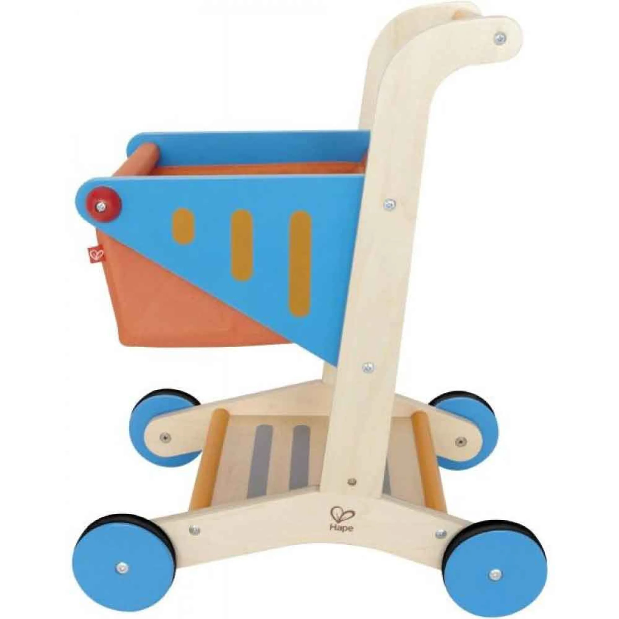 Wooden Shopping Cart Toy - Solid Wood 3 years+