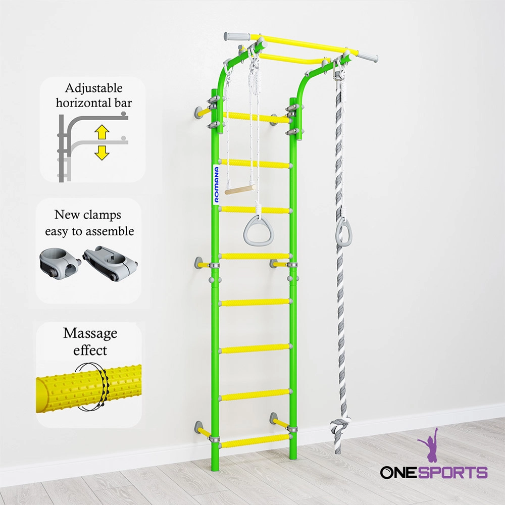 Next Top Wall Bars - Green Apple Suitable for 3 years and above