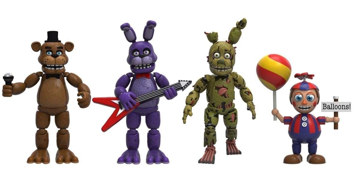 FUNKO Freddy + Bonnie + Spring trap + Balloon Boy - Five Nights at Freddy's