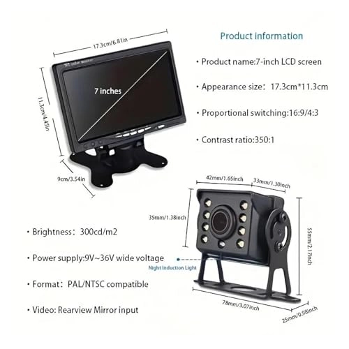 Rear View Parking Camera - Wire High-definition