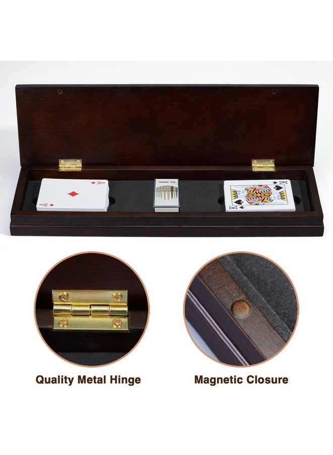 Cribbage Board - Magnetic 3-Track Scoreboard 9 Metal Pegs