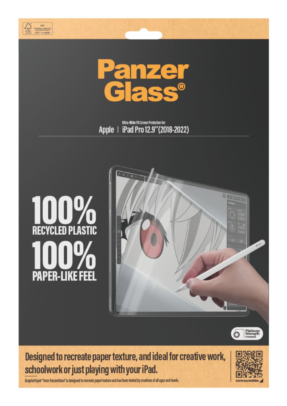 Tempered Glass Screen Protector for iPad Pro 12.9