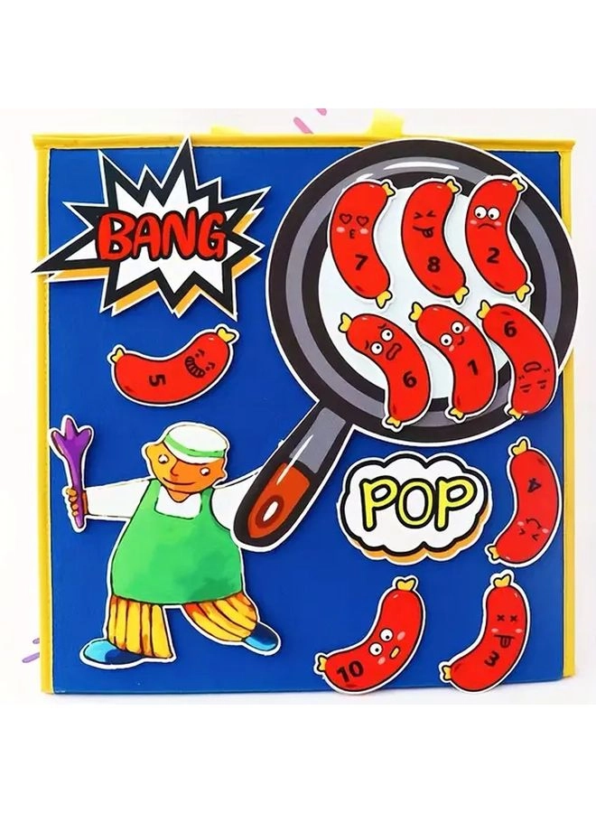 Generic Ten Fat Sausages Felt Set - 0 and up 14 pieces