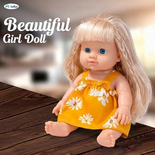Beautiful Girl Doll - 17 cm Silicone White Dress