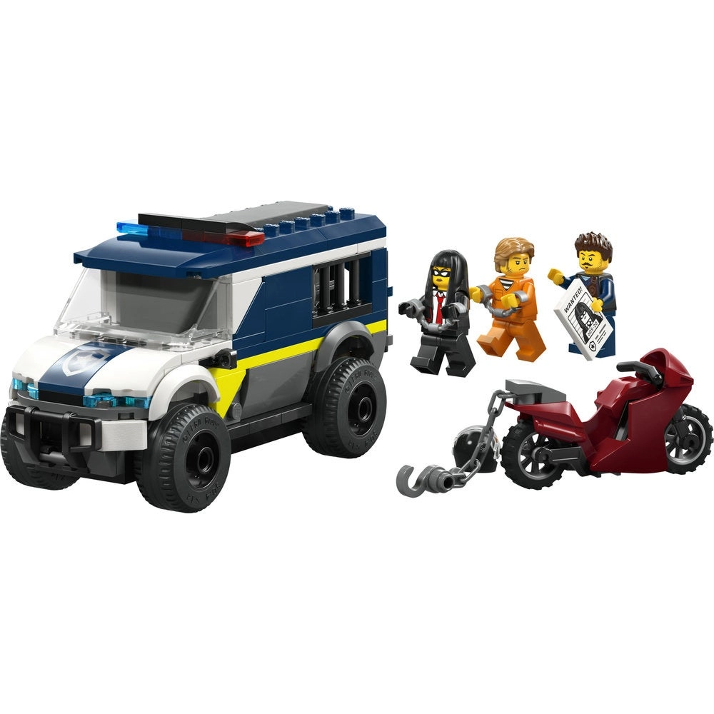City Police Prisoner Transport Van (60479) - 3 Minifigures Motorbike