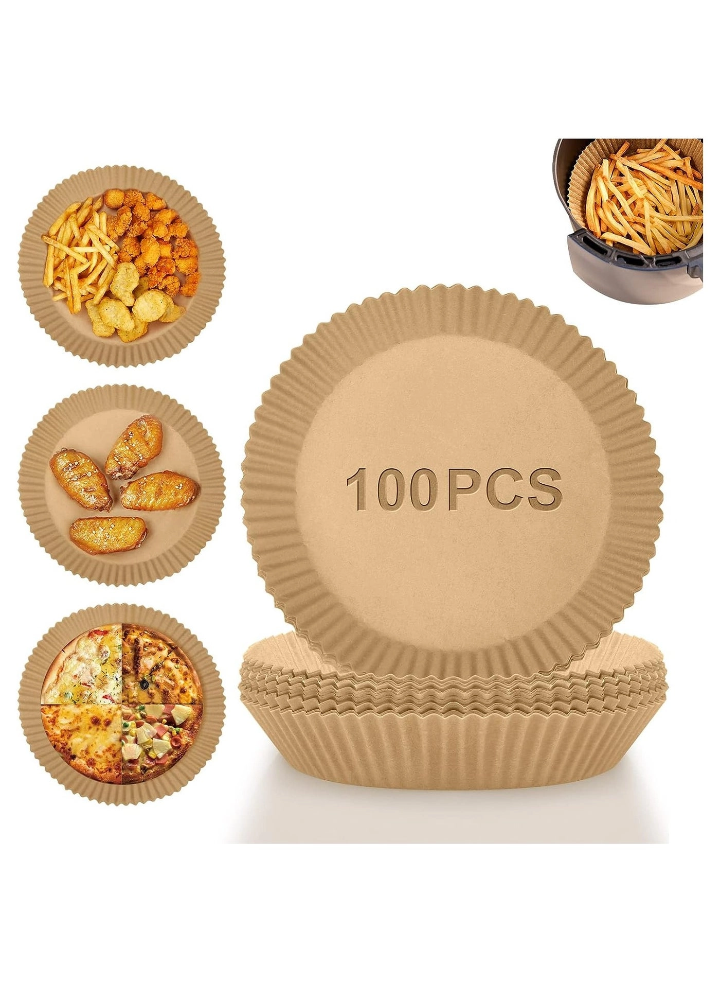 MMG Air Fryer Disposable Paper Liner - food grade parchment 100 piece(s)