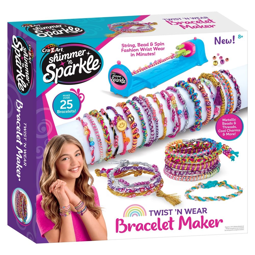 SHIMMER N SPARKLE Twist 'N Wear Bracelet Maker - over 25 bracelets 8+