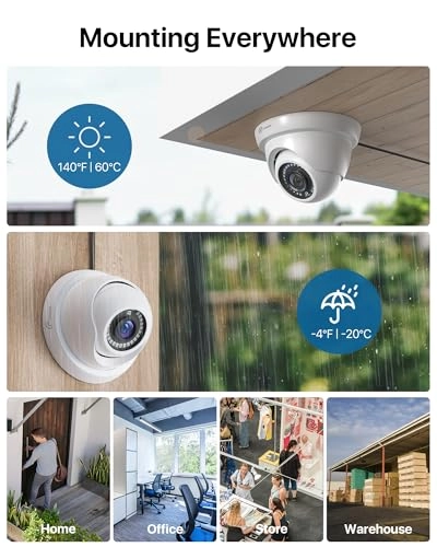 8CH 5MP 3K Lite - 4 Cameras