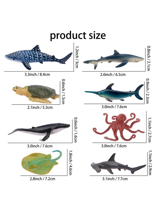 Mini Ocean Animal Figurines 24 pcs