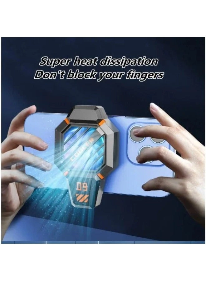 Mobile Phone Cooler - Gaming LED Temperature Display USB Powered