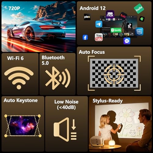 Smart 4K Projector 600 ANSI 1080P