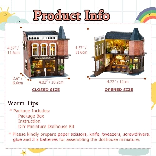 Miniature Dollhouse Kit - Warm House 1:32