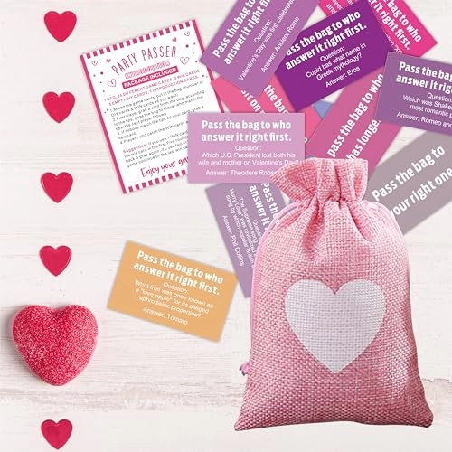 Pass The Bag Game - Adult 44 Tip Cards & 1 Pass Bag