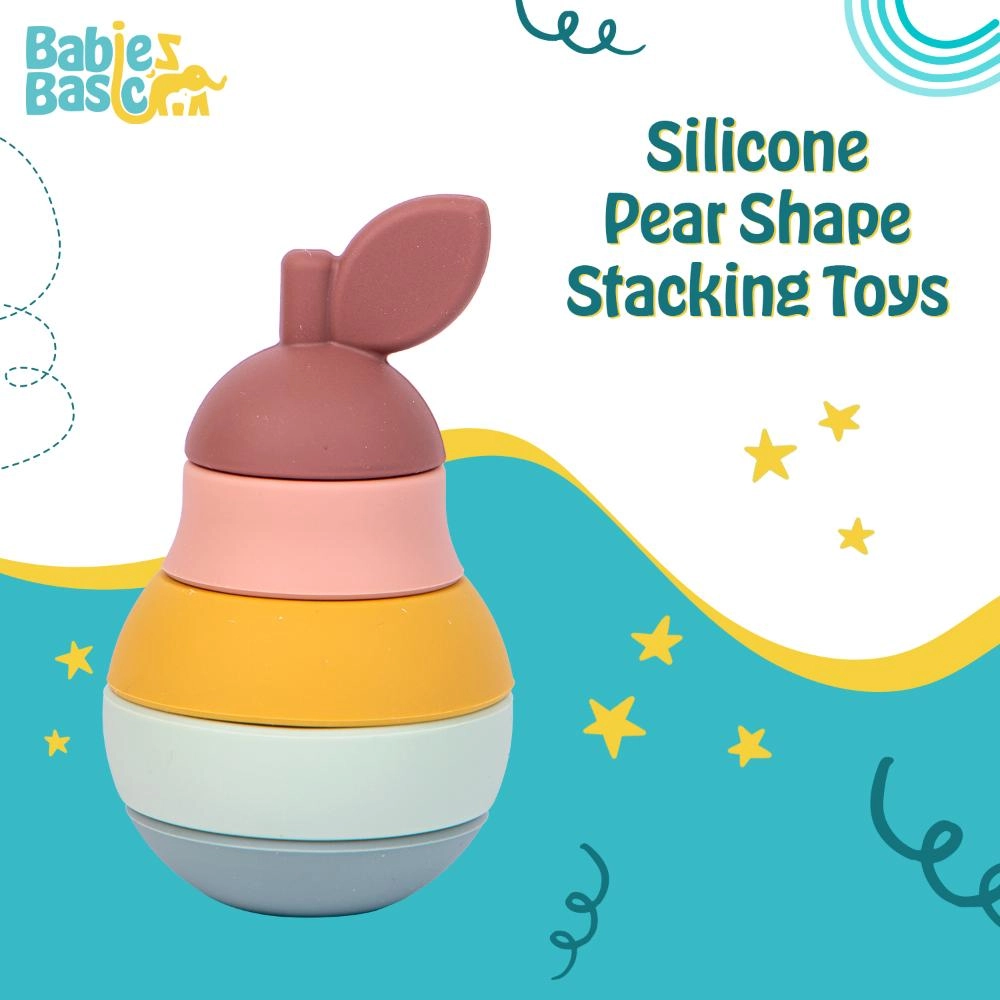 Silicone Stacking Toy - Suitable for 6 months to 4 years